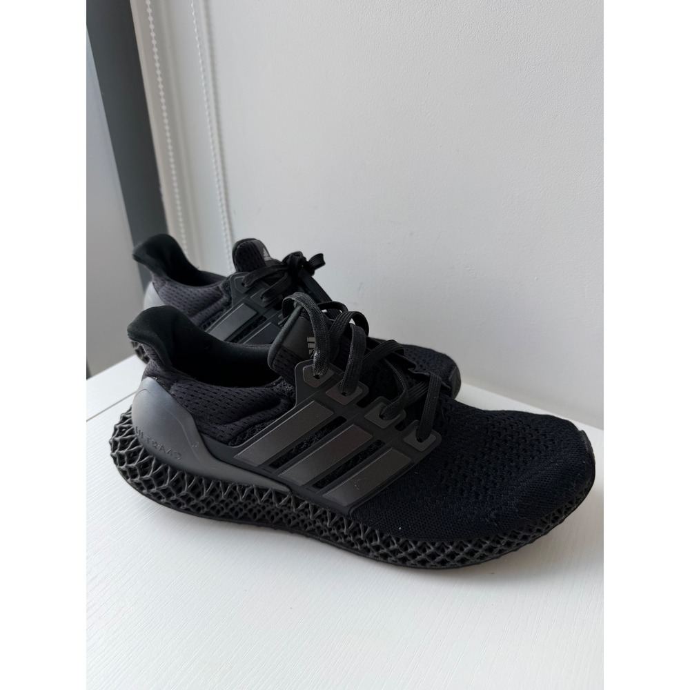 adidas Ultra 4D Triple Black Sneakers Men's Size 10 FY4286 Primeknit Running